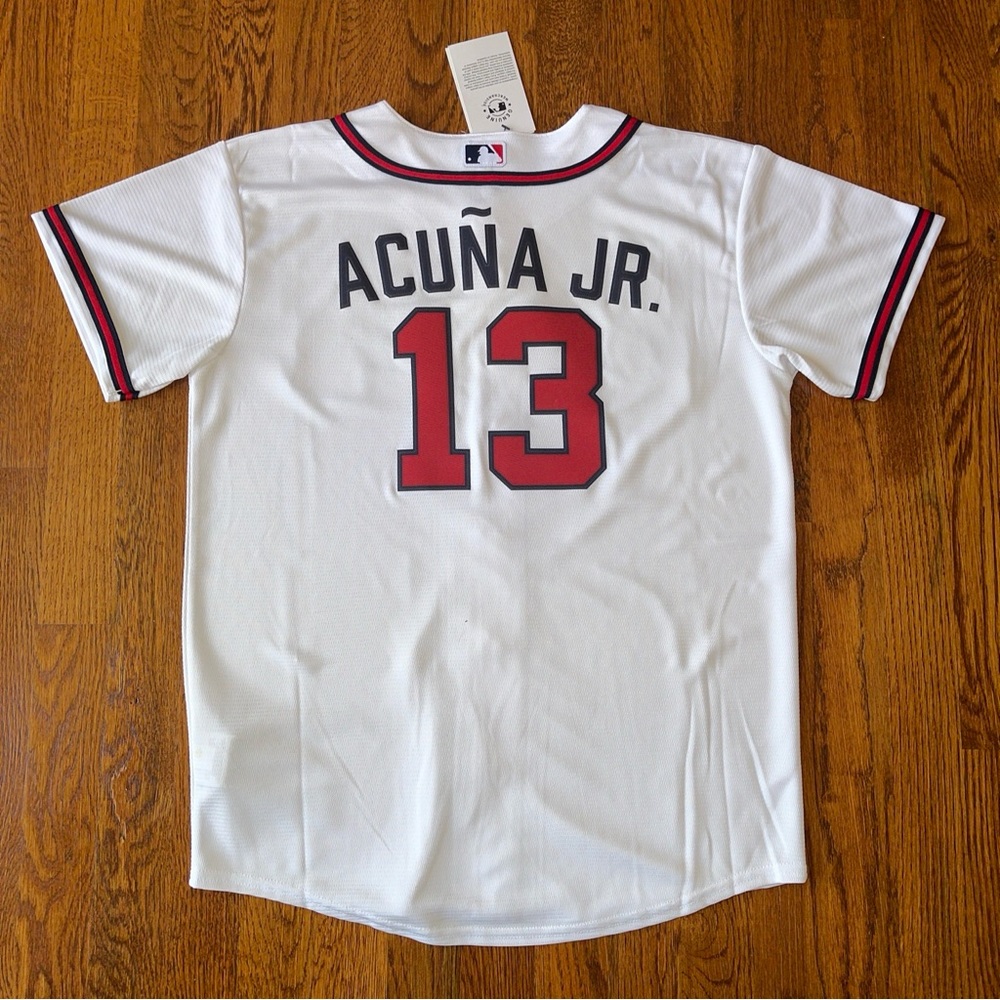 Nike YOUTH Ronald Acuna Jr Atlanta Braves Jersey